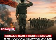 5 Juta Relawan Mendaftar dalam Kampanye “Pengorbanan Jiwa untuk Iran”