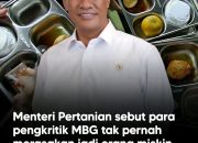 Pengkritik MBG tidak Pernah Hidup Miskin