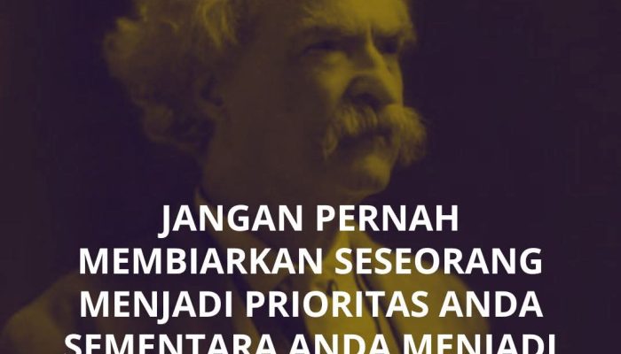 Jangan Pernah Menjadikan Diri Anda jadi Alternatif
