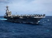 Takut Dirudal Iran Kapal Induk Amerika, Terpaksa Berkeliling ke Laut Afrika