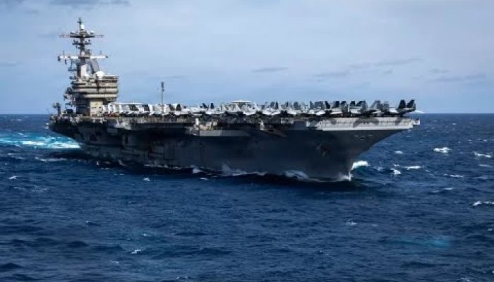 Takut Dirudal Iran Kapal Induk Amerika, Terpaksa Berkeliling ke Laut Afrika