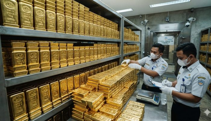 Kilau Emas Meredup, Tekanan Inflasi Global Paksa Harga Logam Mulia Menukik